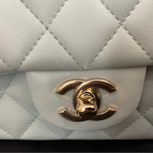 ❌SOLD❌ Chanel mini rectangular flap with top handle (brand new, full set) - Picture 2 of 8
